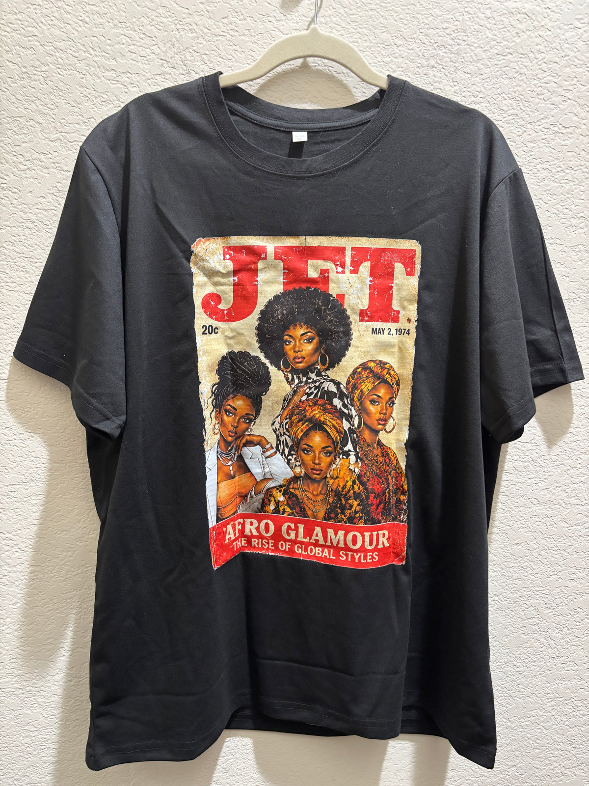 Jet Magazine Women’s Black T-Shirt size XL NWOT