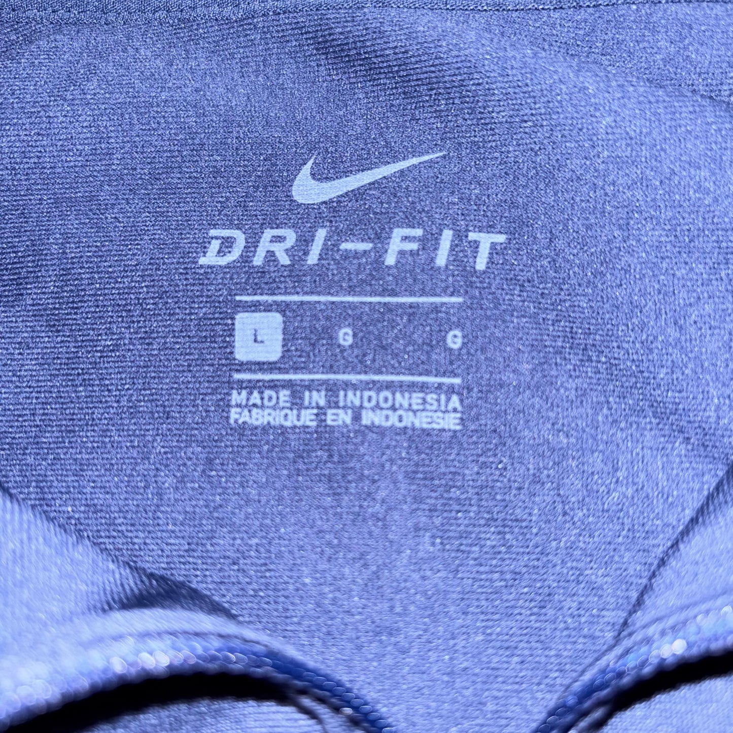 NY Yankees Nike dry fit 1/4 Zip Blue Long Sleeve Pull Over size large