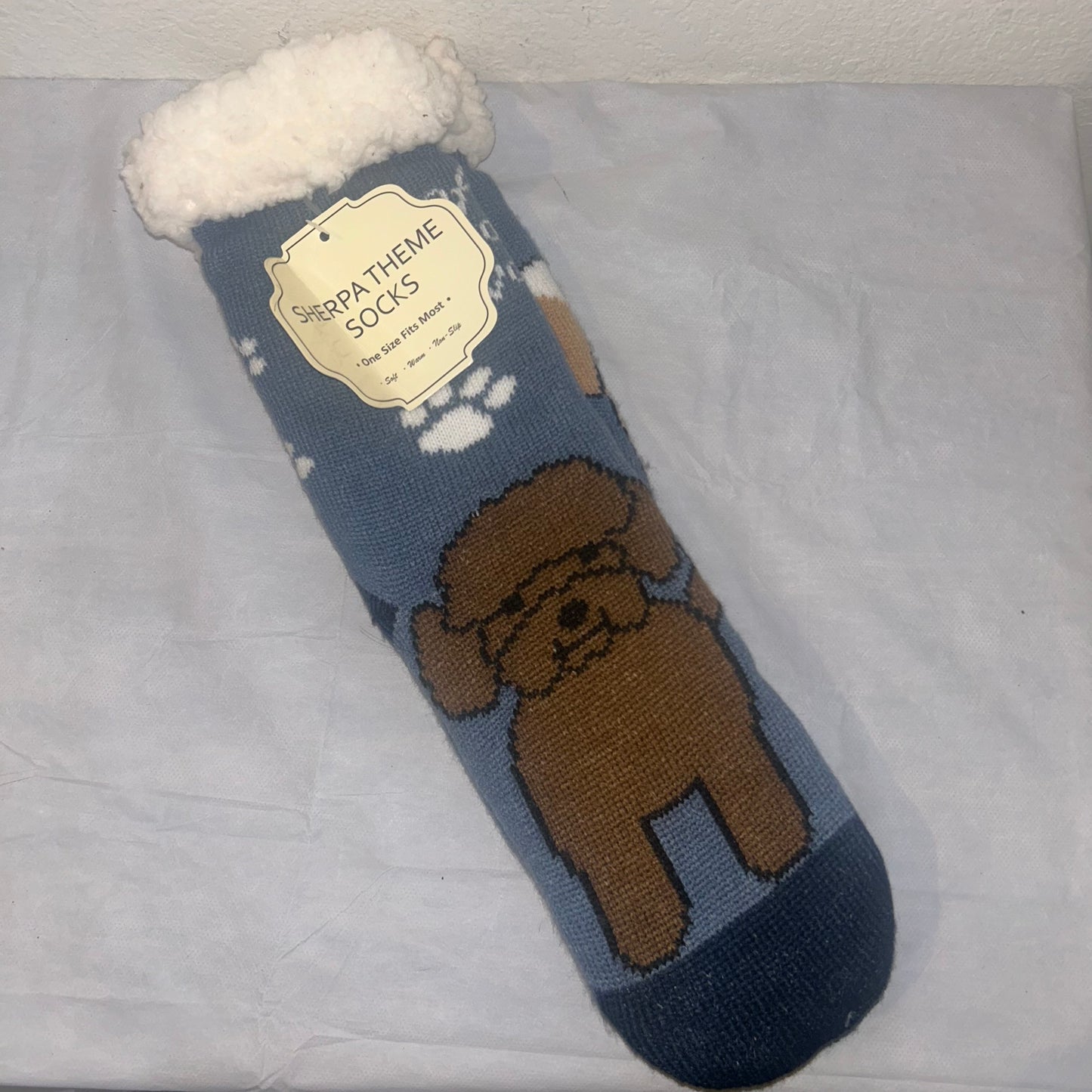 Sherpa socks with Dog design