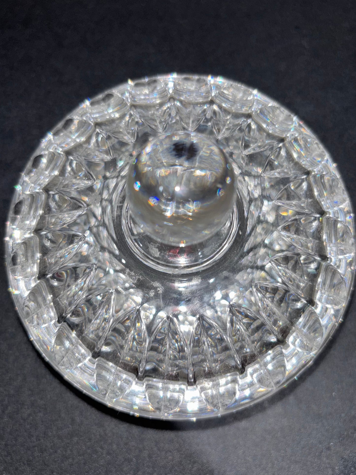 Crystal Lidded Candy Trinket Dish