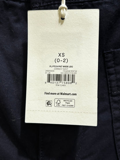 Free Assembly Blue Wide Leg Trouser Pants size XS