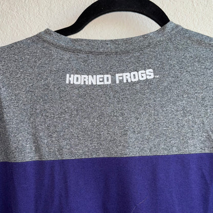 Texas Christian University (TCU) ￼Purple & Gray Nike Dri-Fit Shirt