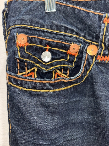 True Religion “Ricky” Relaxed Straight Leg Jeans Size 38
