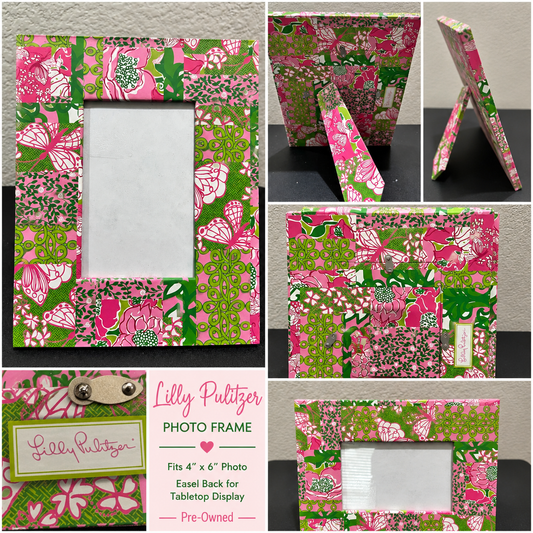 Pink and Green Floral Photo Frame 8x11