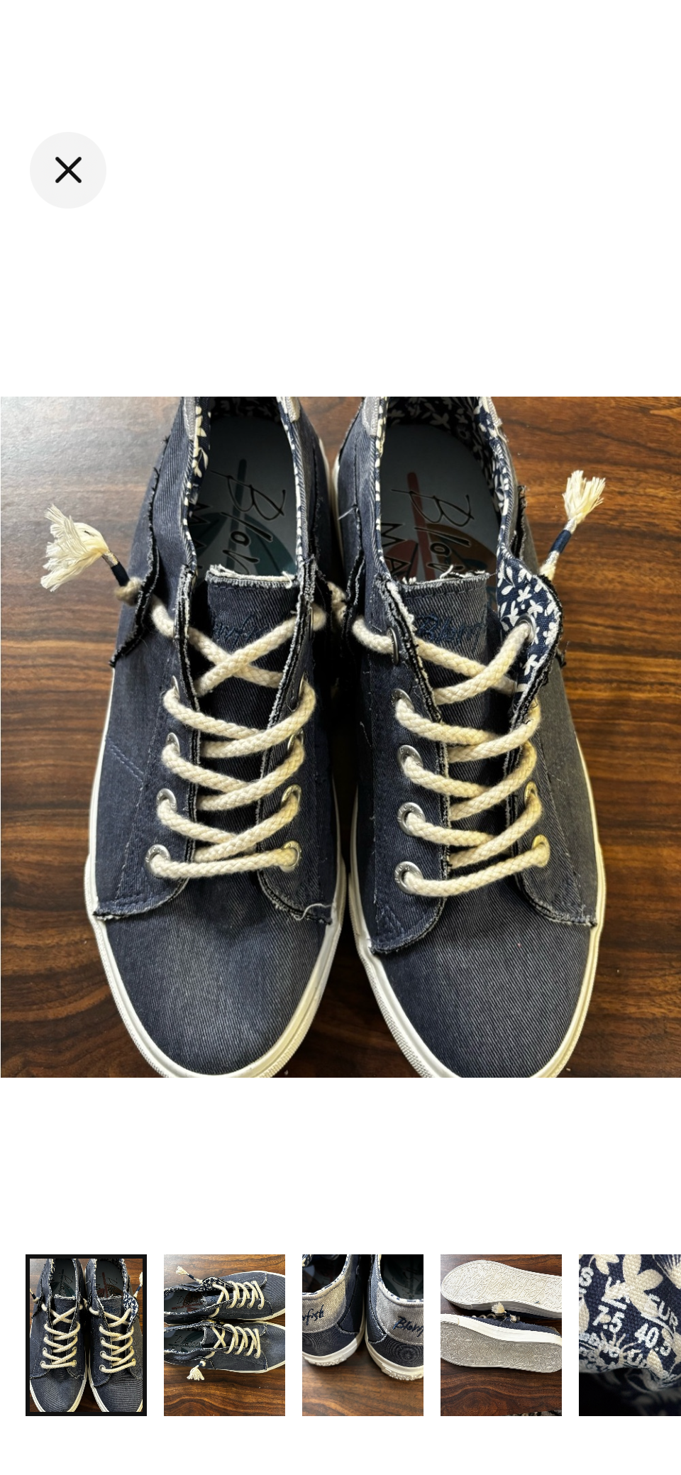 Blowfish Blue Denim Sneakers