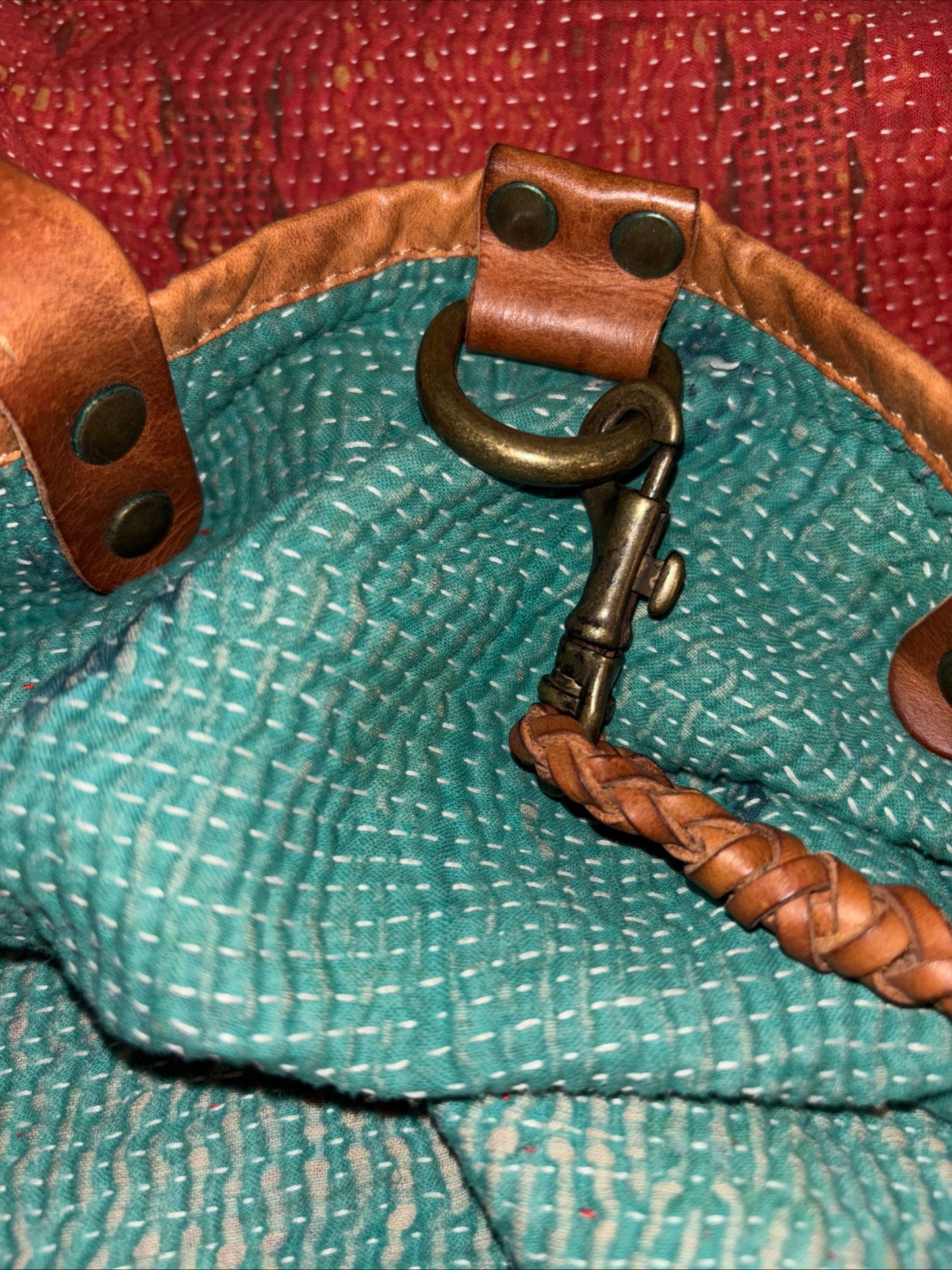 Will leather and Textile Tote with leather wallet Women’s