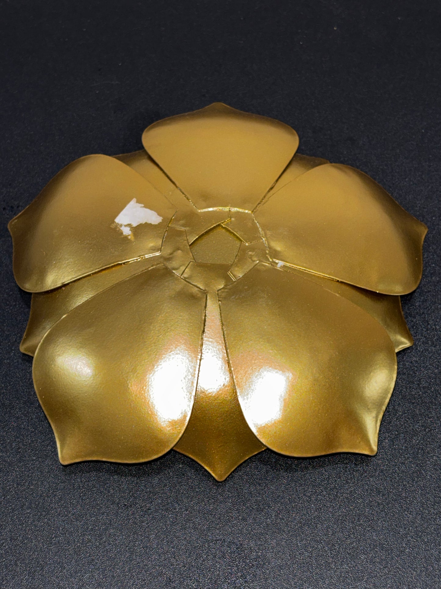 Gold Metal Flower Tealight holder