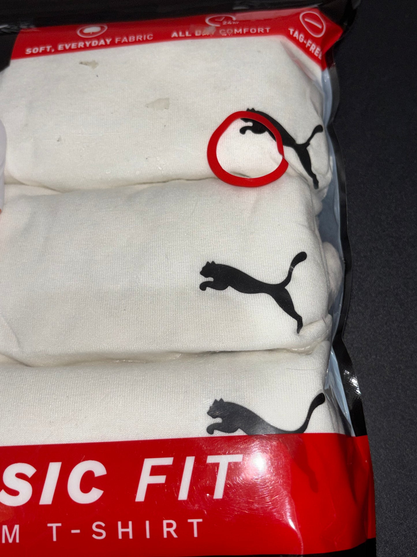 Puma Crewneck White T-shirts Men’s Large 3 pack