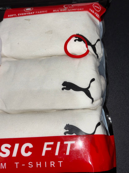 Puma Crewneck White T-shirts Men’s Large 3 pack