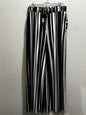 Lily by Firmiana Black and White striped Wide Leg Trouser Pants Women’s size XLarge