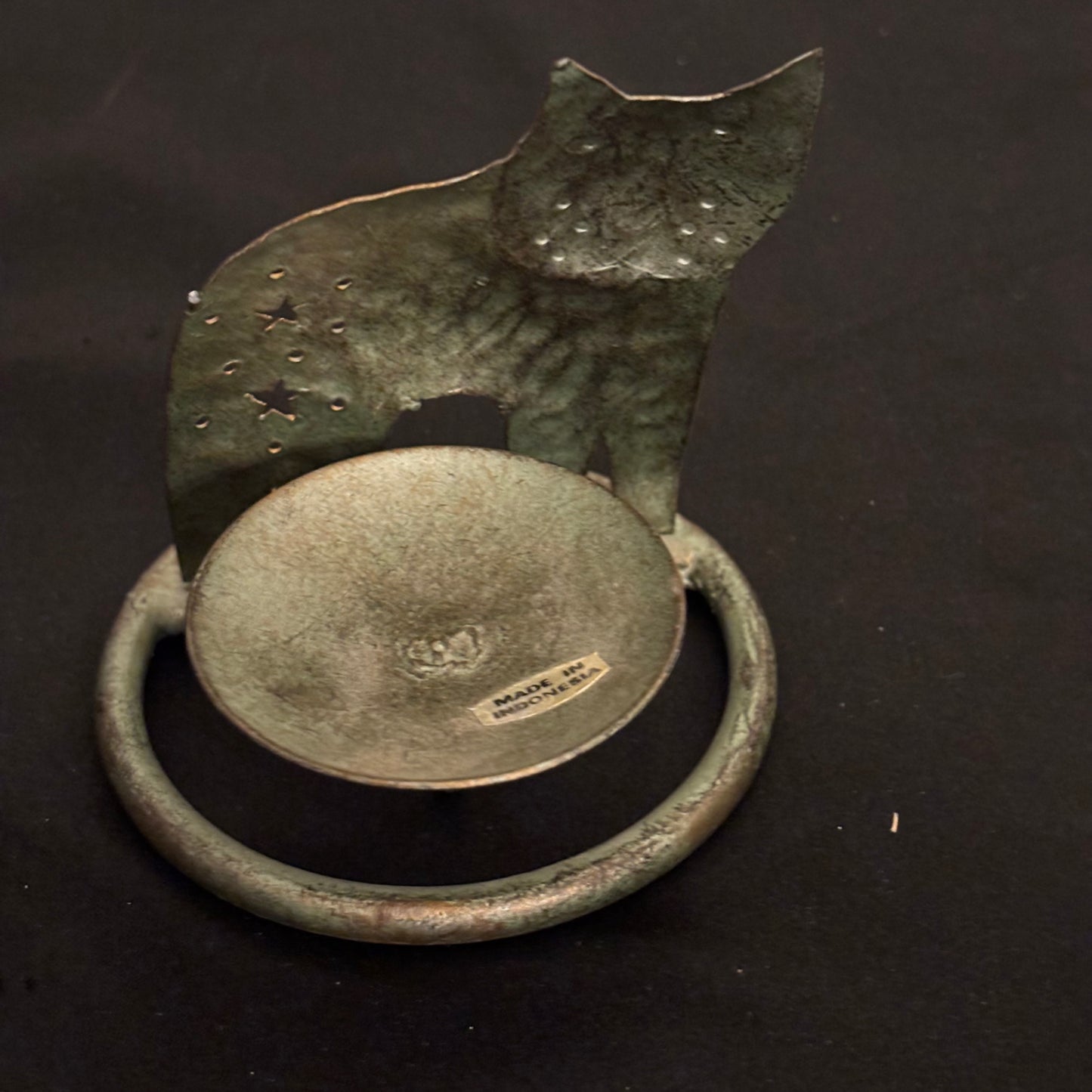 Cat Metal tea light holder