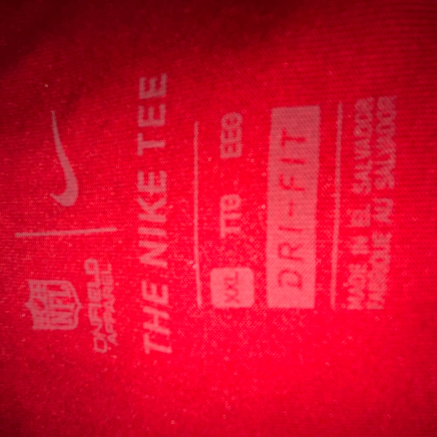 NFL Houston Texans Red The Nike Tee Dri-fit long sleeve shirt size 2XL