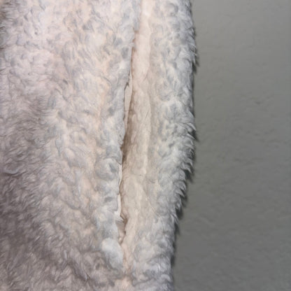 White fleece lounge pant joggers with pockets women’s size medium