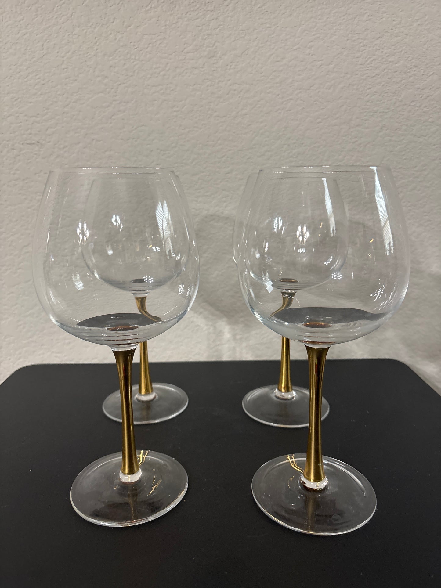 Gold Stem Goblets (set of 4)
