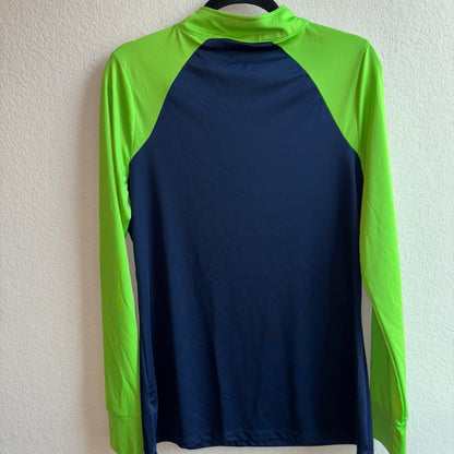 Women’s Team Apparel NFL Seattle Seahawks 1/4 zip Long sleeve Pullover shirt size XLarge