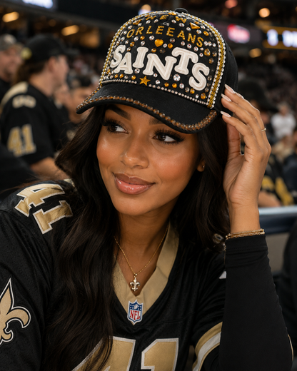 New Orleans Saint Hat custom made Women