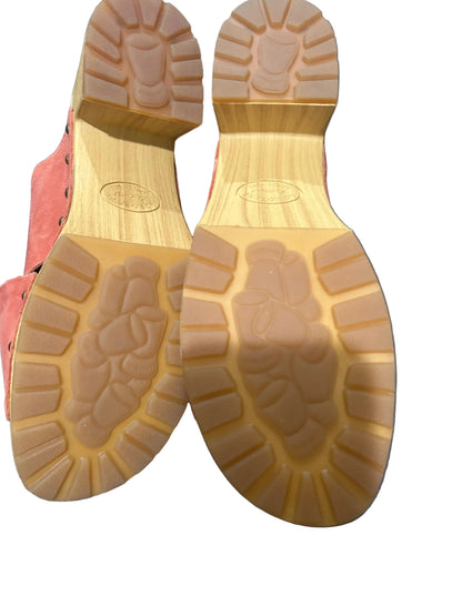 Kork Ease Women’s Apricot Sued Leather Heel Sandals size 10