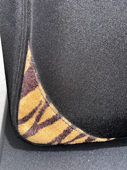 Nine West Black and Animal Print Carry-on Overnight, travel bag