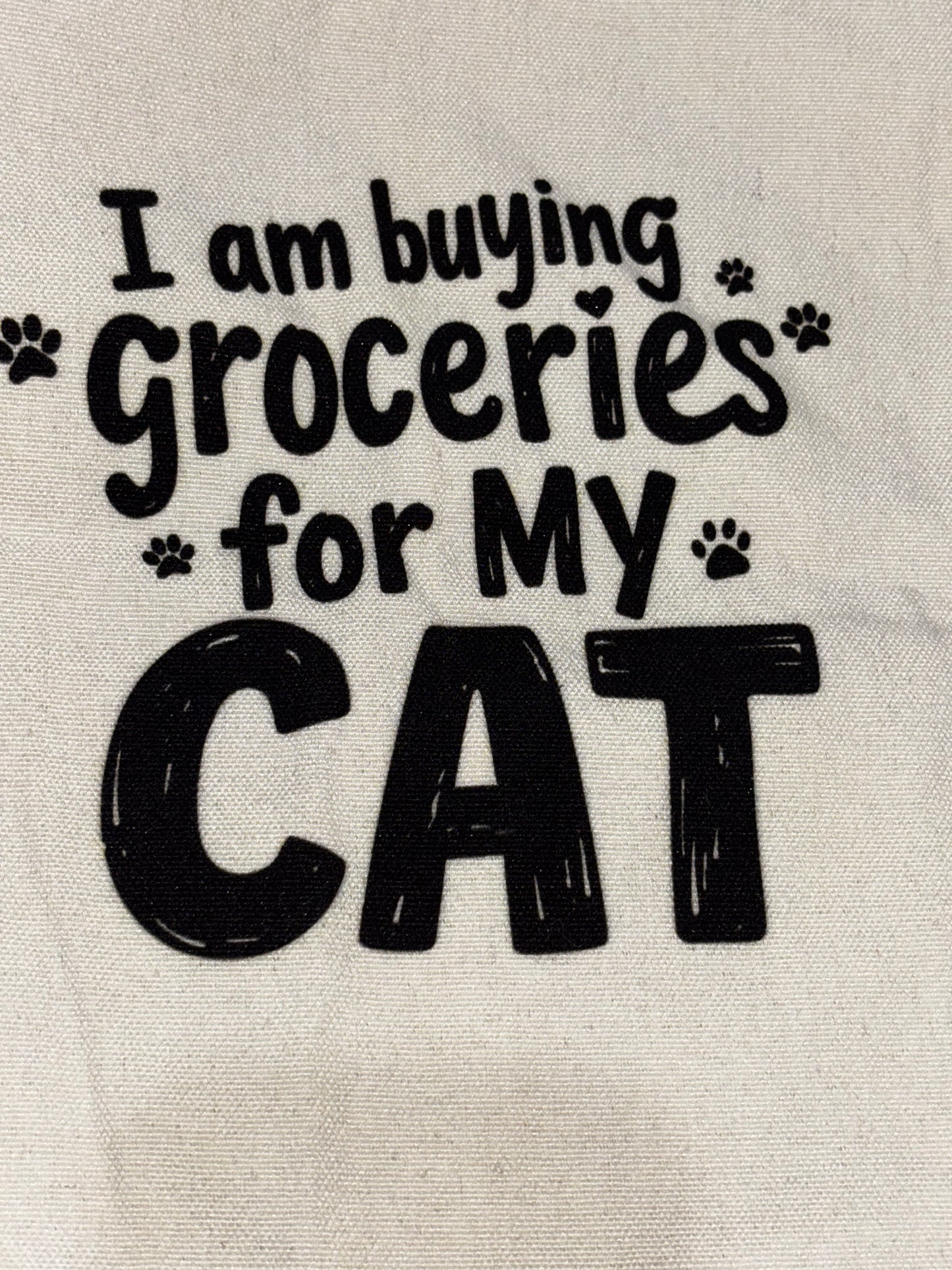 Cat Themed Canvas Tote Bag