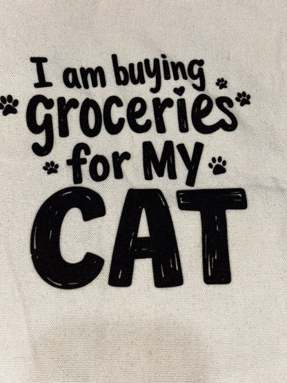 Cat Themed Canvas Tote Bag