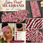 Scarf Zebra print Large size