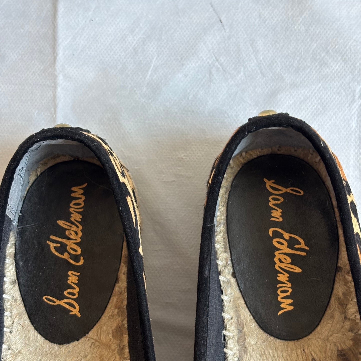 Sam Edelman Espadrilles leopard loafers women’s size 8 New