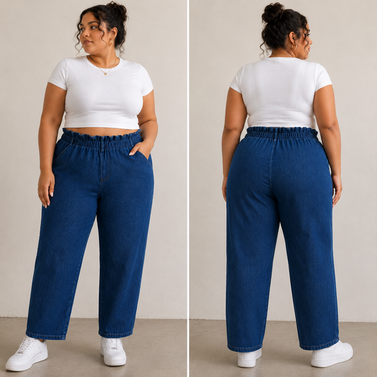 Dark Denim Pull on Jean Pants with Pockets Women’s size 16