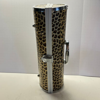 Leopard Wine Bottle Holder Carry Case