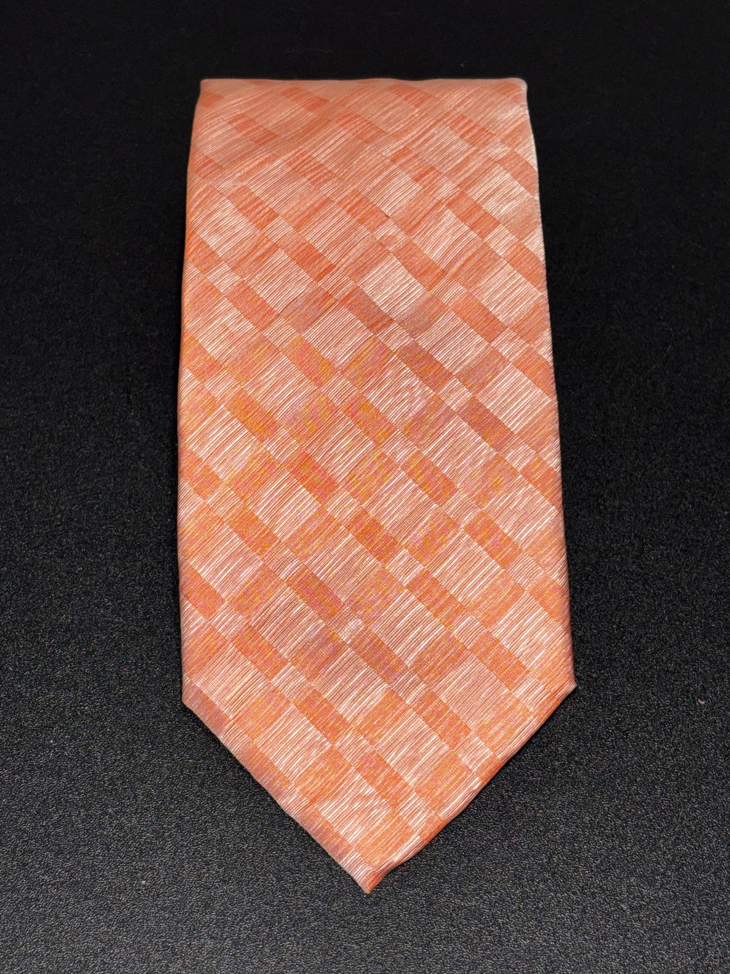 Armani Men’s Peach Orange Silk Tie