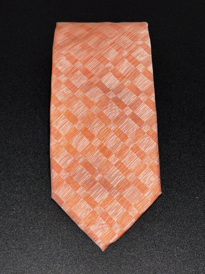Armani Men’s Peach Orange Silk Tie