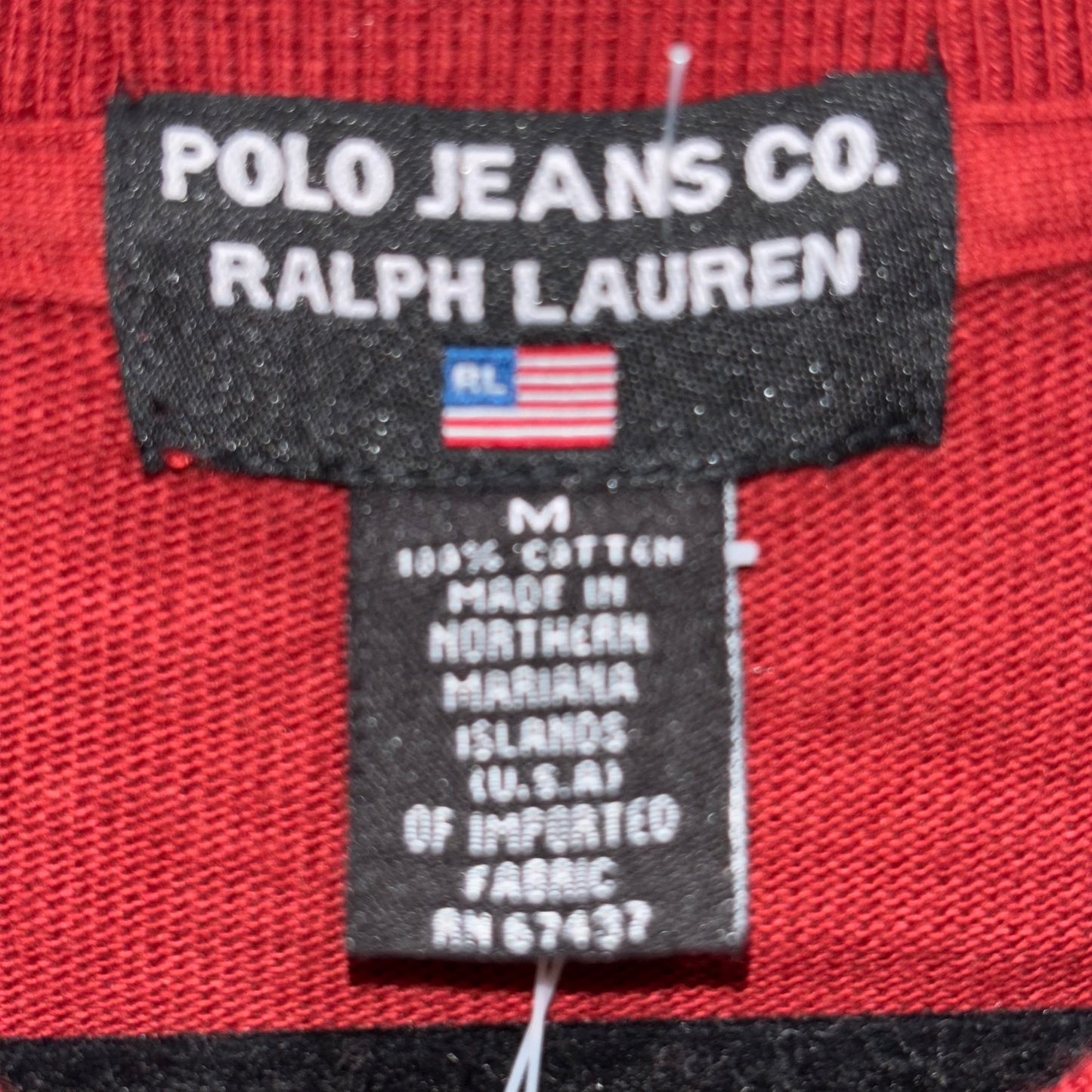 Polo Jeans Co. Ralph Lauren Brick Red Long Sleeve V Neck Pullover