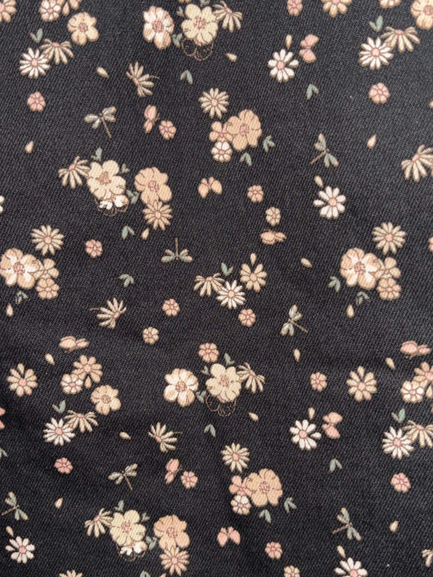 Celebrity Pink Women’s Black floral Denim skirt size XL