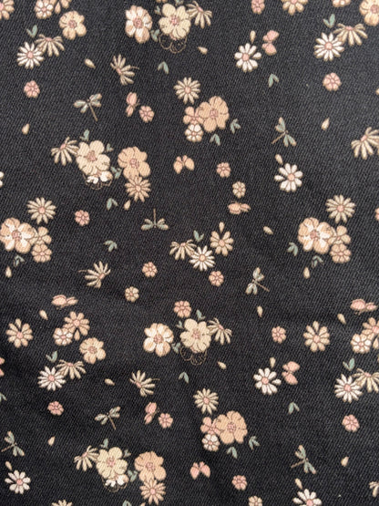 Celebrity Pink Women’s Black floral Denim skirt size XL