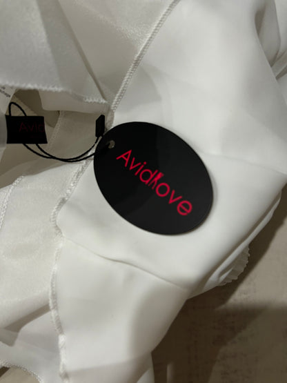 Avid Love Women’s White Ruffle Mini Skirt