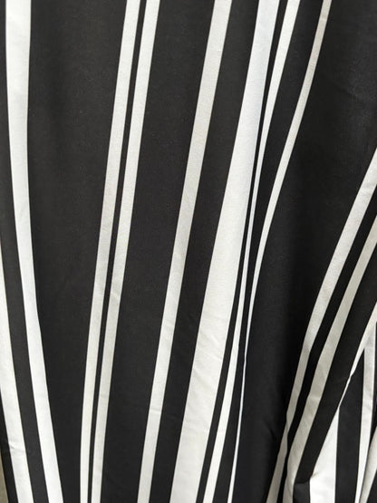 Lily by Firmiana Black and White striped Wide Leg Trouser Pants Women’s size XLarge