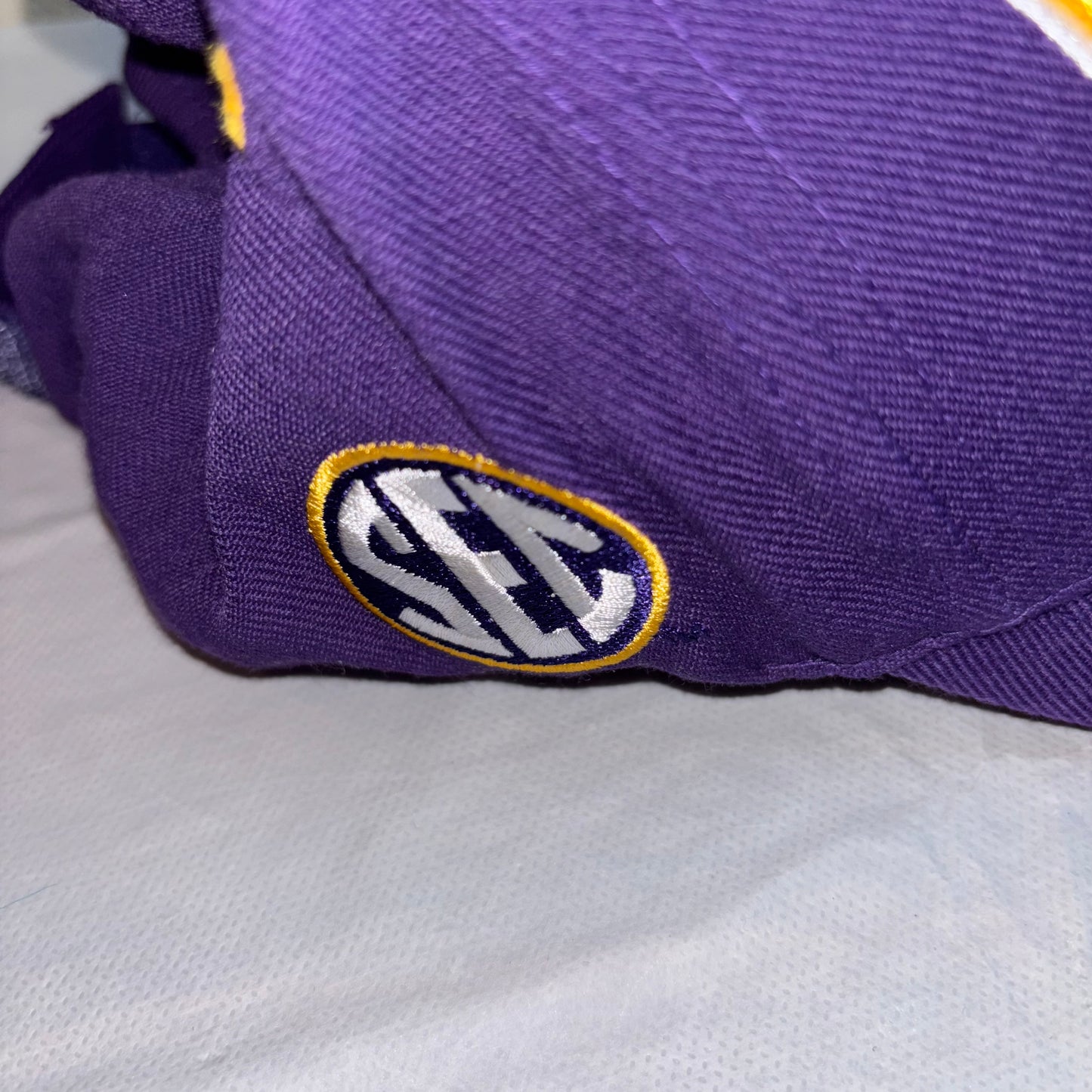 Louisiana State University SEC Purple Fitted Adjustable Hat