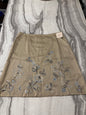 Covington Woman Tan Floral Embroidered Skirt size 16