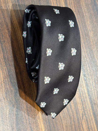 Portal Black Tie w/ Cube Designs 100% Polyester 59”