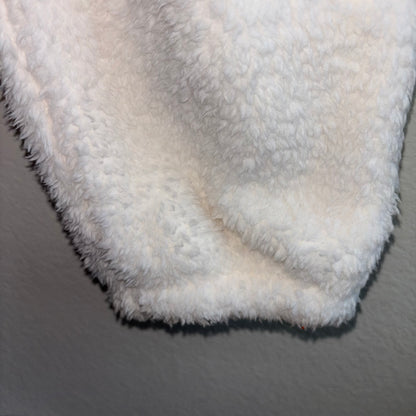 White fleece lounge pant joggers with pockets women’s size medium