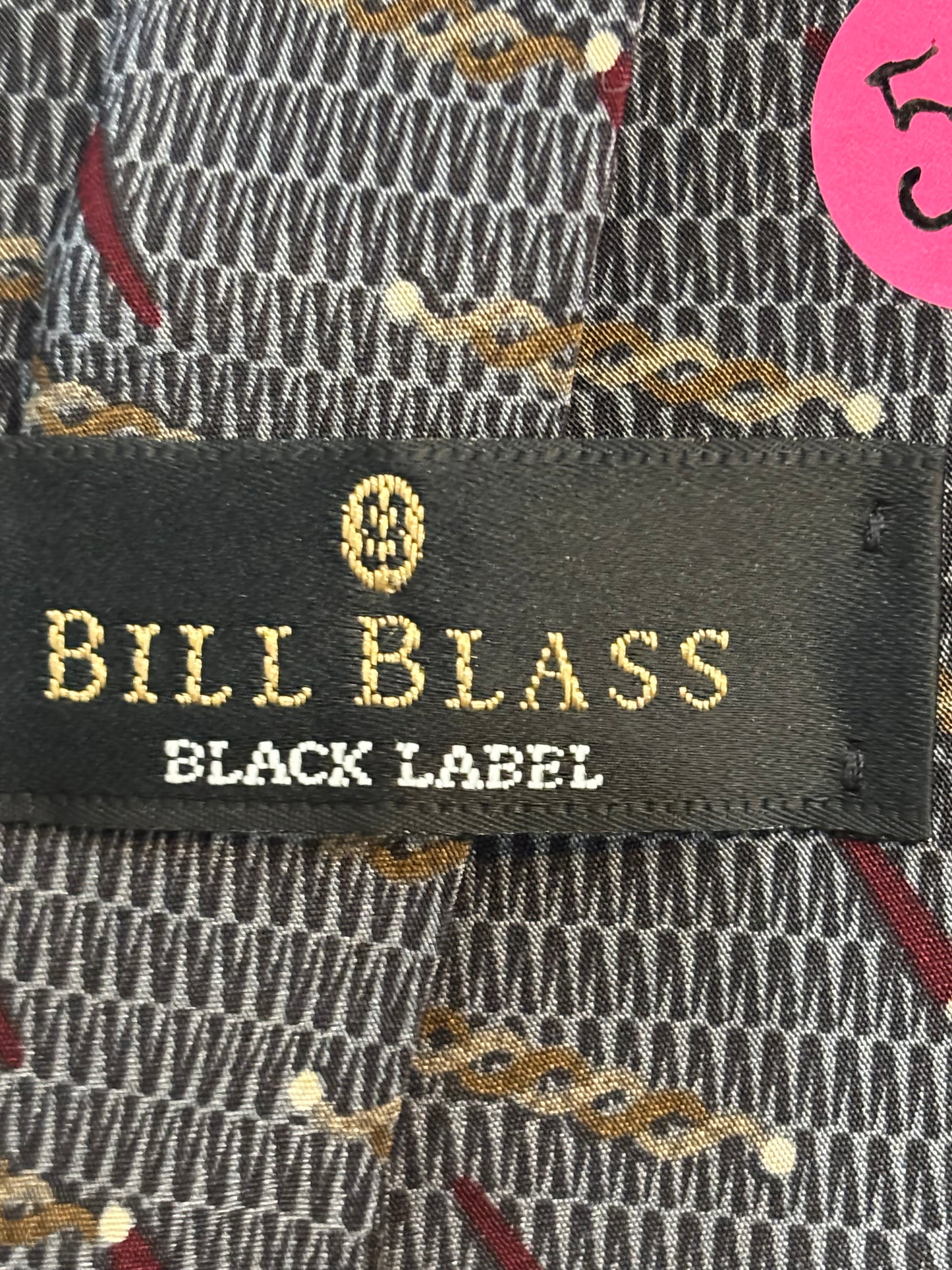 Bill Blass Black Label Tie 100% Silk 59”