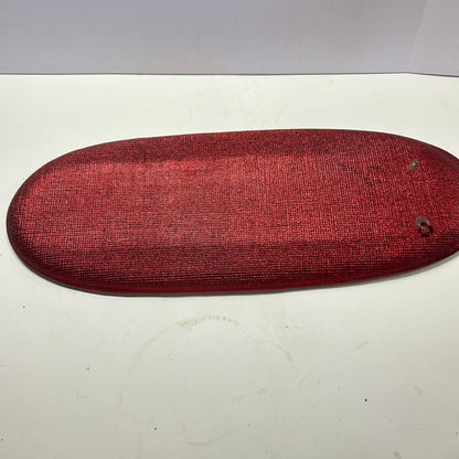 Large Crimson Red Glass Serving Tray