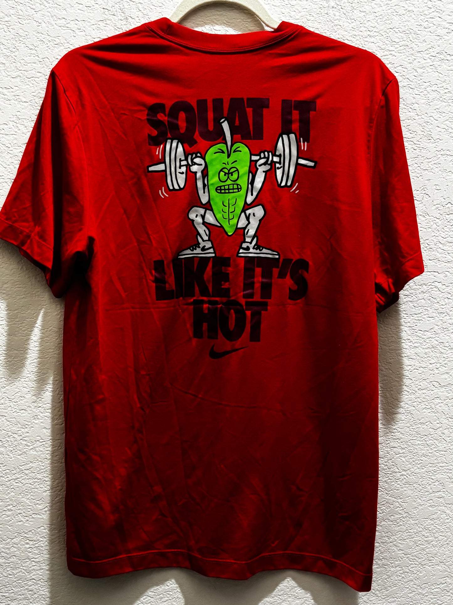 The Nike Tee “squat it like it’s hot” Red T-shirt size medium