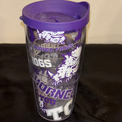 Tervis TCU Hornfrogs large 24oz Plastic Tumbler