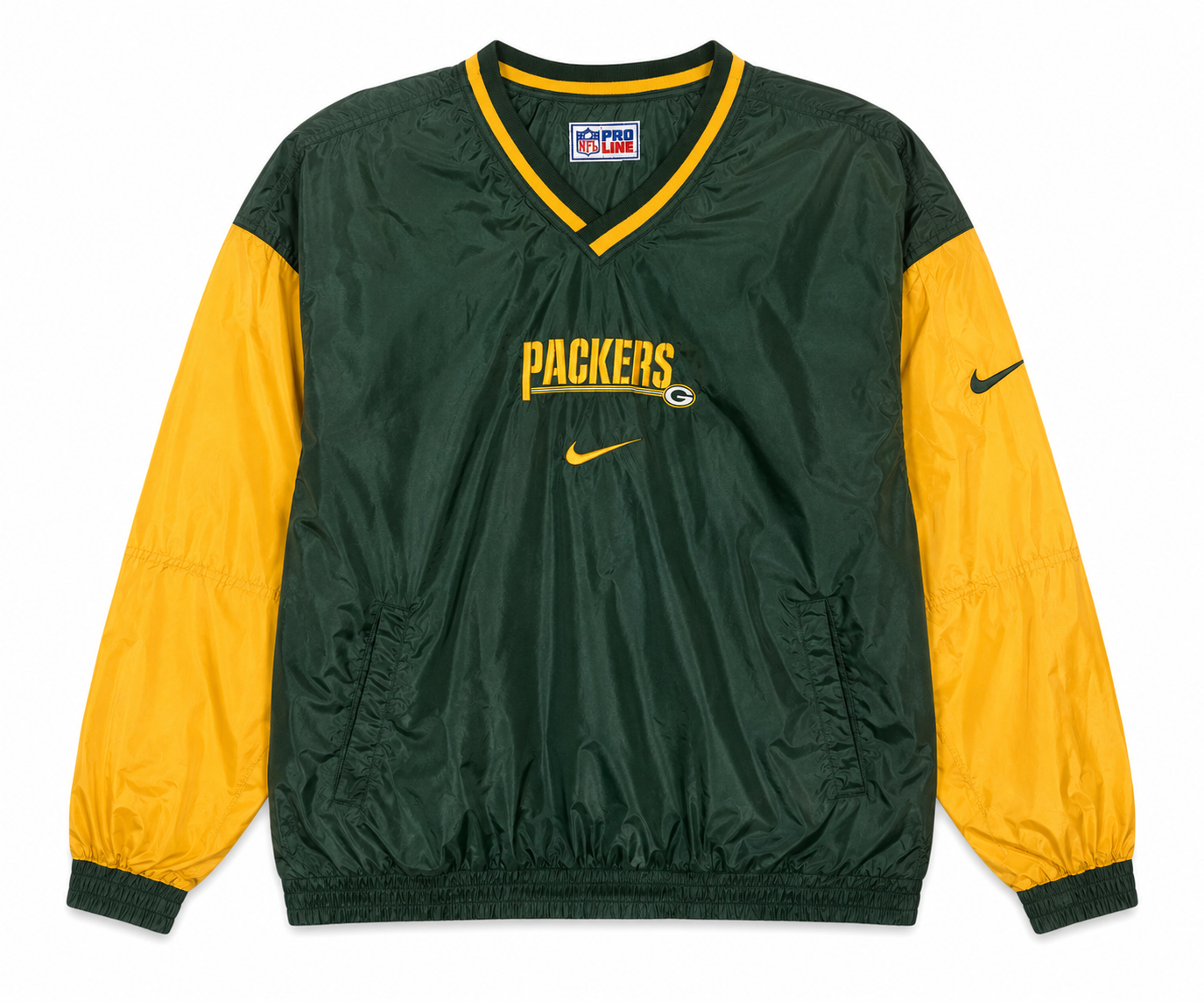 Nike Pro Line Vintage Green Bay Packers NFL Reversible Pullover - Size XL
