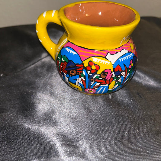 Mug Mexican Pottery colorful design 8oz