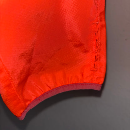 Adidas neon orange windbreaker, lightweight size XL men’s reflective