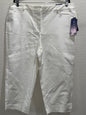Harve Bernard Solutions Women’s White Crop Pants size 18