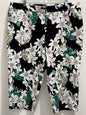 Time Tru Women’s Black Floral Capris size 2XL (20)