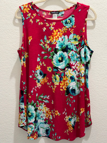 Hemish Womens Floral Sleeveless Tunic size XL