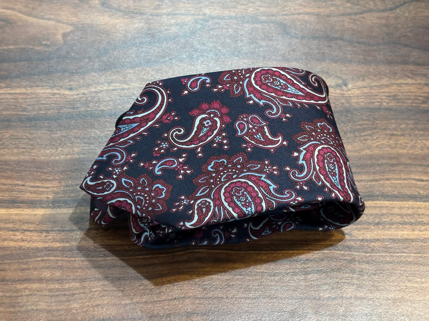 Liberty Black w/ Red & Blue Paisley Design Tie 100% Silk 56”